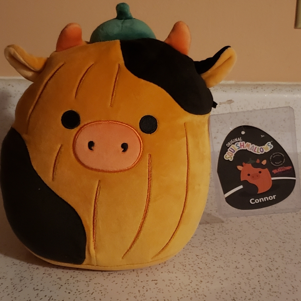 SELECT SERIES‼️ NWT - Squishmallows Connor the Pumpkin Cow - Mallow Mash 2024
